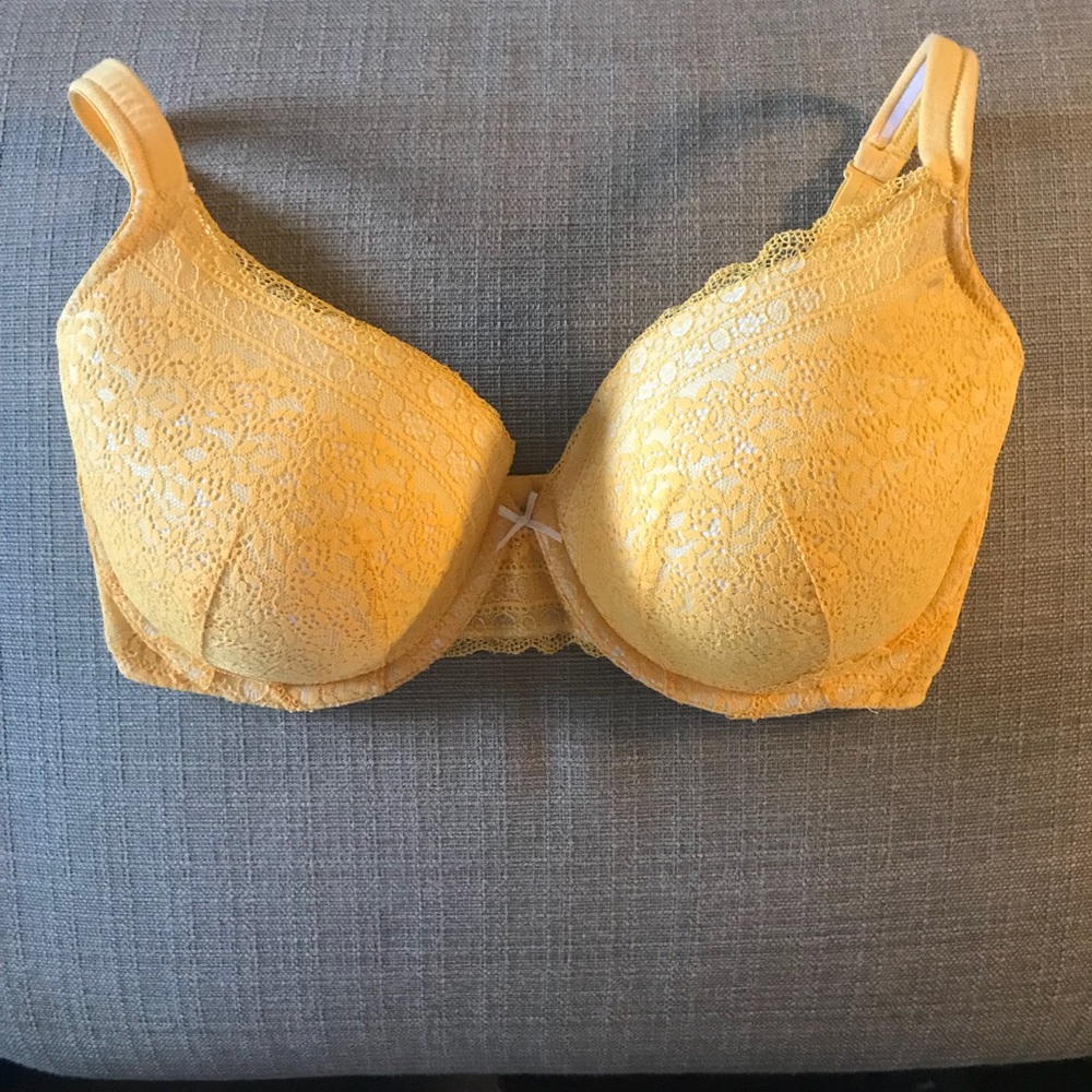 Yellow Lace Cacique Bra